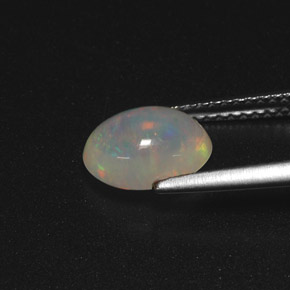 1,35 ctw natürlicher mehrfarbiger Opal, Oval Schliff, Lichtdurchlässig