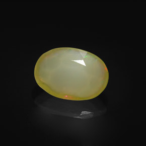 1,52 ctw natürlicher mehrfarbiger Opal, Oval Schliff, Lichtdurchlässig