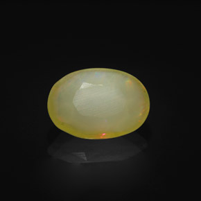 1,52 ctw natürlicher mehrfarbiger Opal, Oval Schliff, Lichtdurchlässig