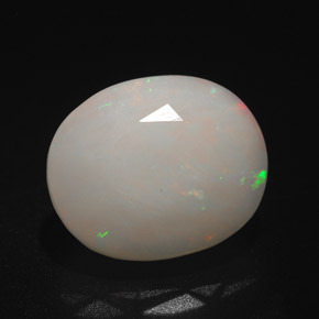 3,14 ctw natürlicher mehrfarbiger Opal, Oval Schliff, Lichtdurchlässig