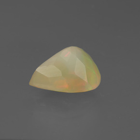 2,88 ctw natürlicher mehrfarbiger Opal, Birnenform, Lichtdurchlässig