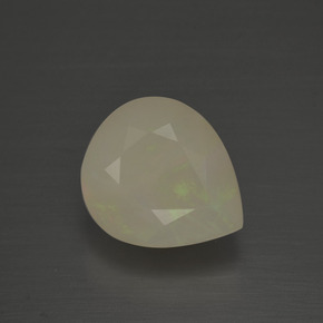2,58 ctw natürlicher mehrfarbiger Opal, Birnenform, Lichtdurchlässig