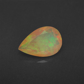 1,70 ctw natürlicher mehrfarbiger Opal, Transparent, Transparent / Lichtdurchlässig