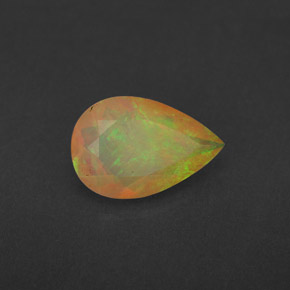 1,70 ctw natürlicher mehrfarbiger Opal, Transparent, Transparent / Lichtdurchlässig