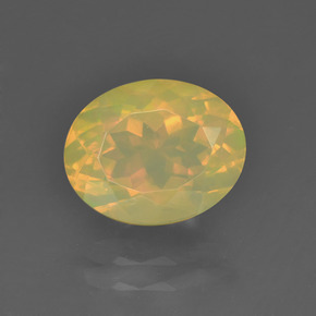 1,85 ctw natürlicher mehrfarbiger Opal, Oval Schliff, Transparent