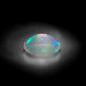 0,92 ctw natürlicher mehrfarbiger Opal, Transparent, Transparent / Lichtdurchlässig