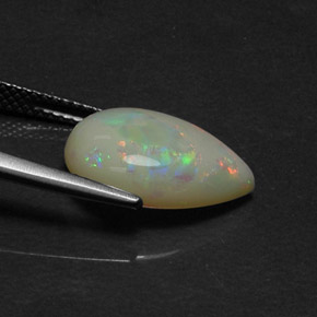 4,17 ctw natürlicher mehrfarbiger Opal, Transparent, Transparent / Lichtdurchlässig