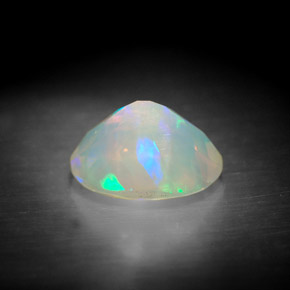 0,91 ctw natürlicher mehrfarbiger Opal, Transparent, Transparent / Lichtdurchlässig