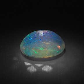 1,35 ctw natürlicher mehrfarbiger Opal, Transparent, Transparent / Lichtdurchlässig