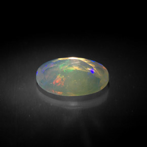 1,31 ctw natürlicher mehrfarbiger Opal, Transparent, Transparent / Lichtdurchlässig