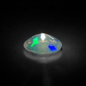 1,20 ctw natürlicher mehrfarbiger Opal, Transparent, Transparent / Lichtdurchlässig