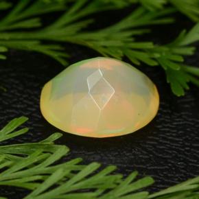 1,69 ctw natürlicher gelber Opal, Oval Schliff, Lichtdurchlässig