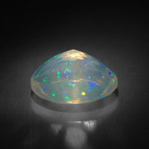 1,63 ctw natürlicher mehrfarbiger Opal, Transparent, Transparent / Lichtdurchlässig