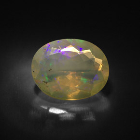 1,43 ctw natürlicher mehrfarbiger Opal, Transparent, Transparent / Lichtdurchlässig