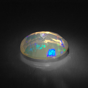 1,43 ctw natürlicher mehrfarbiger Opal, Transparent, Transparent / Lichtdurchlässig