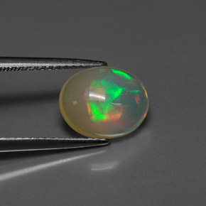 1,68 ctw natürlicher mehrfarbiger Opal, Transparent, Transparent / Lichtdurchlässig