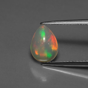 1,40 ctw natürlicher mehrfarbiger Opal, Transparent, Transparent / Lichtdurchlässig