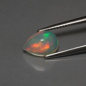 1,40 ctw natürlicher mehrfarbiger Opal, Transparent, Transparent / Lichtdurchlässig