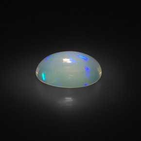 2,00 ctw natürlicher mehrfarbiger Opal, Oval Schliff, Transparent