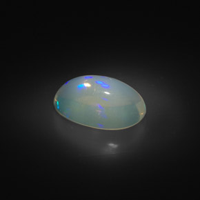 2,00 ctw natürlicher mehrfarbiger Opal, Oval Schliff, Transparent