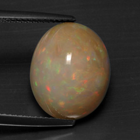 7,28 ctw natürlicher mehrfarbiger Opal, Oval Schliff, Lichtundurchlässig