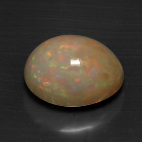 7,28 ctw natürlicher mehrfarbiger Opal, Oval Schliff, Lichtundurchlässig