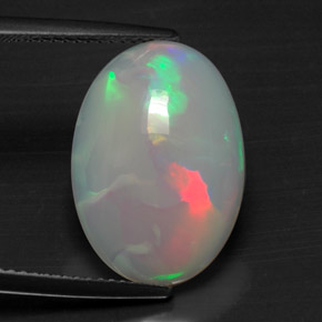 5,49 ctw natürlicher mehrfarbiger Opal, Oval Schliff, Lichtundurchlässig