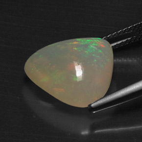 6,17 ctw natürlicher mehrfarbiger Opal, Transparent, Transparent / Lichtdurchlässig