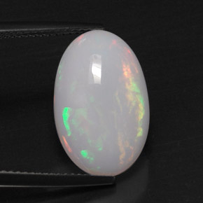5,49 ctw natürlicher mehrfarbiger Opal, Oval Schliff, Lichtundurchlässig