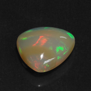 5,22 ctw natürlicher mehrfarbiger Opal, Transparent, Transparent / Lichtdurchlässig