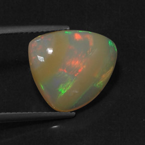 5,22 ctw natürlicher mehrfarbiger Opal, Transparent, Transparent / Lichtdurchlässig