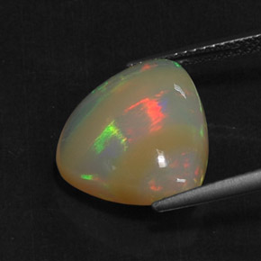 5,22 ctw natürlicher mehrfarbiger Opal, Transparent, Transparent / Lichtdurchlässig
