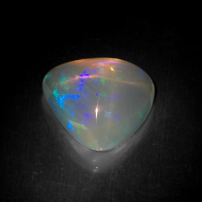 4,71 ctw natürlicher mehrfarbiger Opal, Trillion, Transparent