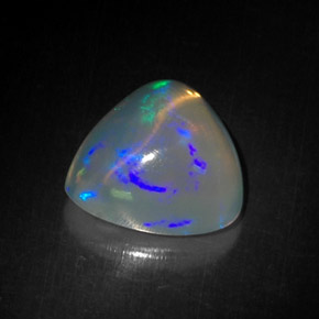4,71 ctw natürlicher mehrfarbiger Opal, Trillion, Transparent