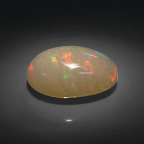 7,16 ctw natürlicher mehrfarbiger Opal, Transparent, Transparent / Lichtdurchlässig