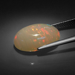7,16 ctw natürlicher mehrfarbiger Opal, Transparent, Transparent / Lichtdurchlässig