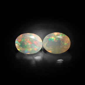  ct natürliche mehrfarbiger Opal-Edelsteine, Transparent, Transparent / Lichtdurchlässig