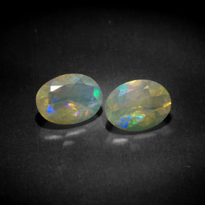  ct natürliche mehrfarbiger Opal-Edelsteine, Transparent, Transparent / Lichtdurchlässig