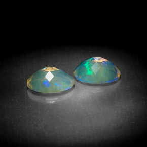  ct natürliche mehrfarbiger Opal-Edelsteine, Transparent, Transparent / Lichtdurchlässig