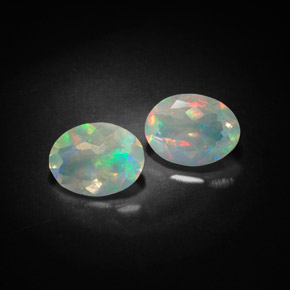  ct natürliche mehrfarbiger Opal-Edelsteine, Transparent, Transparent / Lichtdurchlässig