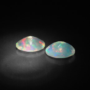  ct natürliche mehrfarbiger Opal-Edelsteine, Transparent, Transparent / Lichtdurchlässig