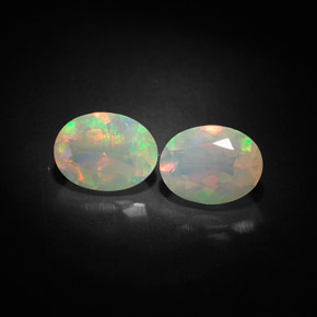  ct natürliche mehrfarbiger Opal-Edelsteine, Transparent, Transparent / Lichtdurchlässig