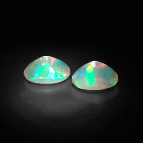  ct natürliche mehrfarbiger Opal-Edelsteine, Transparent, Transparent / Lichtdurchlässig