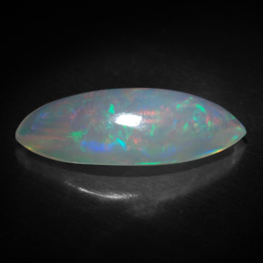 3,34 ctw natürlicher mehrfarbiger Opal, Transparent, Transparent / Lichtdurchlässig