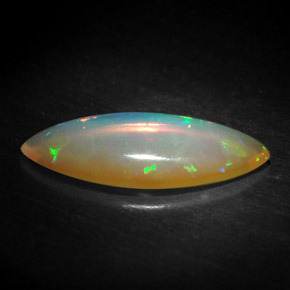 1,19 ctw natürlicher mehrfarbiger Opal, Transparent, Transparent / Lichtdurchlässig