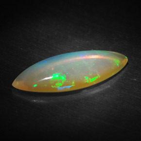 1,19 ctw natürlicher mehrfarbiger Opal, Transparent, Transparent / Lichtdurchlässig