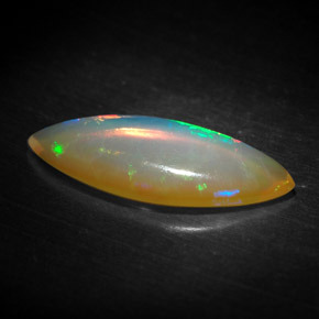 1,19 ctw natürlicher mehrfarbiger Opal, Transparent, Transparent / Lichtdurchlässig