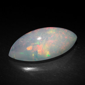 1,70 ctw natürlicher mehrfarbiger Opal, Transparent, Transparent / Lichtdurchlässig