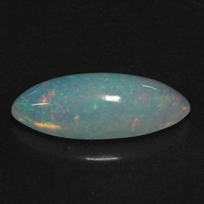 1,56 ctw natürlicher mehrfarbiger Opal, Transparent, Transparent / Lichtdurchlässig