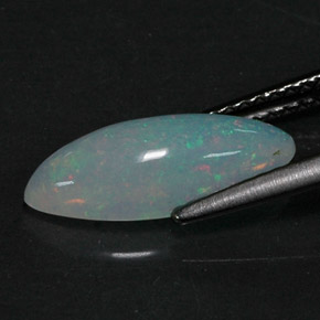1,56 ctw natürlicher mehrfarbiger Opal, Transparent, Transparent / Lichtdurchlässig
